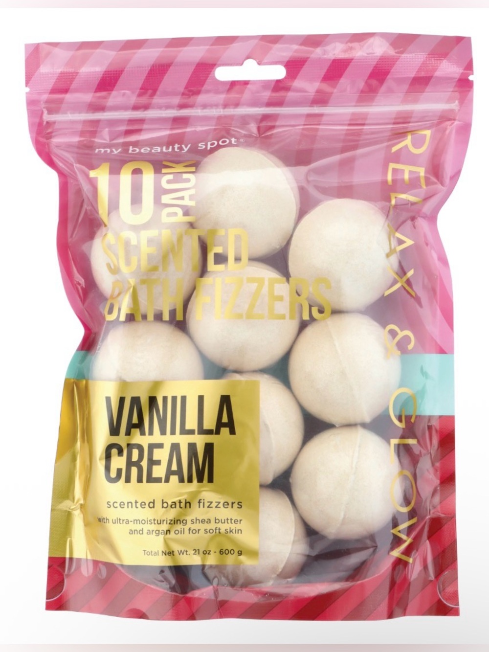 *BUY NOW* My Beauty Spot Vanilla Cream Scented Bath Fizzers - 10 ct